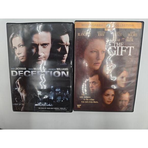 Deception & The Gift DVD Bundle — Two Thriller Movies - Picture 1 of 3